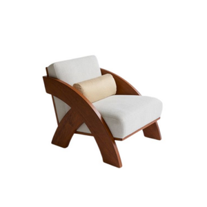 Sofá para sala de estar interior, silla nórdica sencilla moderna con marco de madera maciza, sillón de la mejor calidad de fabricación en Indonesia - Product Image 6