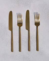 Wholesale Eco-friendly Stainless Steel <b>Flatware</b> Sets Mirror Polish Gold Portable Restaurant for Weddings Manufactured in India - Product Image 3