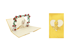 Ourwarm — carte de vœux avec Design graphique italien, cadeau, interface 3D, pour carte d'invitation de mariage - Product Image 3