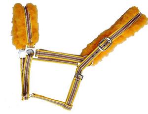 Cabecera ecuestre con logotipo personalizado, cuello de cabeza Halter de caballo de cuero genuino cómodo, Inglés occidental, PVC, carreras de caballos PP - Product Image 1