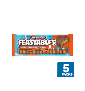 Auténtico MrBeast Feastables Peanut Butter Egg 35g, Chocolate con Leche y Relleno Cremoso de Mantequilla de Maní, Venta al por Mayor, Suministro Global - Product Image 1