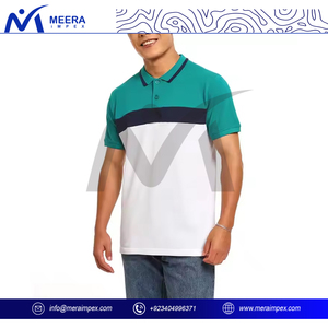 Polo de hombre al por mayor, camiseta informal clásica de manga corta de algodón de color liso para verano, uniforme de trabajo y Deportes - Product Image 2