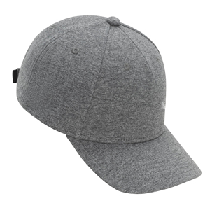 Unisex 6-Panel Baseball Cap Solid Gray Cotton Jersey Fitted Adjustable Casual Wear for Adults - Product Image 2