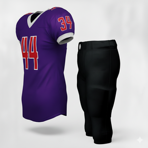 Ventes en gros de maillots de football américain sur mesure respirants, taille plus, maillots d'entraînement courts, 100% polyester, unisexe, adultes - Product Image 3