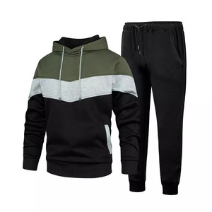 Chándal cortavientos de 2 piezas para hombre OEM, chándal de invierno para gimnasio y fitness, traje cortavientos para entrenamiento físico - Product Image 5