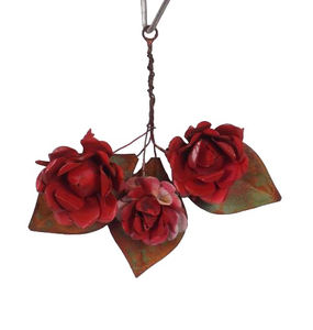 Ramo colgante decorativo de Navidad de Metal, ramo de flores galvanizado hecho a mano Vintage rústico para decoración colgante Interior del hogar - Product Image 5