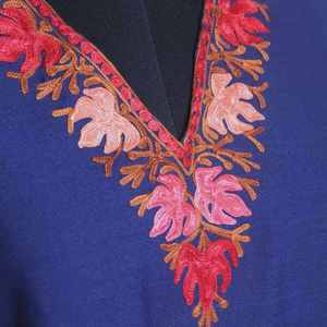 Última colección de verano para mujer Vestido bordado floral con cuello en V de manga tres cuartos - Product Image 2