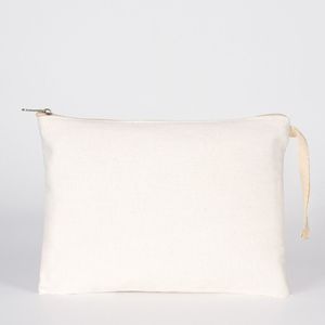 Sublimation Printed <b>Laminated</b> Cotton Clutch <b>Pouch</b> 10 7 Inches (25 18 Cm) Zipper Closure - Product Image 1