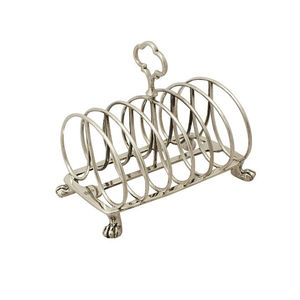 Round Shape 6 Slice Bread Toast Holder Stand Stainless Steel Rack Decorative Home <b>Storage</b> Organization Shelf <b>Unit</b> - Product Image 1