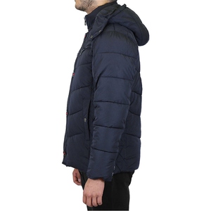 Long Sleeve Hooded Canvas Puffer <b>Jacket</b> Men's Custom Logo Printed Waterproof Winter Outdoor Casual Streetwear OEM - Product Image 6