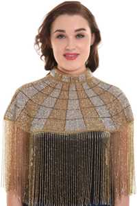 ชุดคอปักเลื่อมติดลูกปัดสำหรับเทศกาลเทศกาลเสื้อผ้าที่มีส่วนผสมของไข่มุกธรรมชาติ - Product Image 4