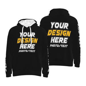 Custom <b>Men's</b> 100% Cotton Fleece Eco-Friendly Hooded <b>Hoodie</b> XS Size <b>Thick</b> Solid Pattern Embroidered Design OEM Service Available - Product Image 6