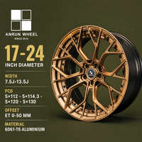 Jantes forgées 2 pièces 10 rayons en bronze antique 18 pouces 5x112 6061-T6 pour Porsche Macan, jantes personnalisées de luxe en alliage, directement de l'usine