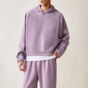 Top Selling Men's Custom Made 100% Cotton Tracksuit High Quality <b>Oversized</b> Hoodie & Baggy <b>Joggers</b> with Hooded Collar Casual Wear - Product Image 3