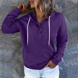 Sweats à capuche surdimensionnés pour femmes pulls à capuche avec épaules tombantes style hiver femmes sweats à capuche personnalisés fournisseur en gros - Product Image 4