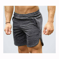 Pantalones Cortos Deportivos para Hombre, de Secado Rápido, Transpirables, 100% Algodón, Cintura Elástica, Color Sólido, en Oferta