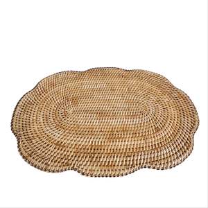 Mantel Individual ovalado de ratán/Mantel-Decoración de mesa de comedor de diseño radial | Venta al por mayor por TienPhong Vietnam - Product Image 5