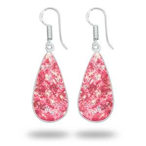 High Quality Natural Silver Thulite Gemstone Cute Minimalist Charm Earrings Setting Trendy Fine Dangle Jewelry Party <b>Gift</b> - Product Image 2