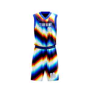 Nouveau produit Uniformes de maillot de basket-ball personnalisés Sublimation Nouveau design Uniforme de basket-ball Vêtements de sport pour hommes - Product Image 6