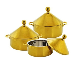 Marmite moderne en acier inoxydable, buffet de fête de mariage, service de traiteur, casseroles isolées à double paroi, marmite chaude - Product Image 3