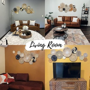 Conjunto de decoración de cestas de pared tejidas naturales hechas a mano Han Exim, cesta colgante de algas marinas bohemias, arte de estilo artesano vietnamita - Product Image 4