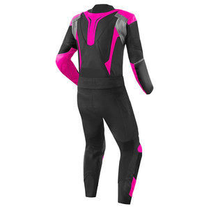 Traje de Motociclismo de Manga Larga para Hombre, Diseño Color Block Negro y Rosa, Transpirable, para Todas las Temporadas, para Adultos - Product Image 3