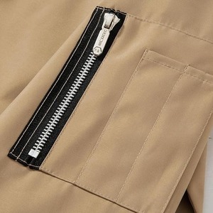 Blouson aviateur d'hiver léger et décontracté pour hommes Veste de vol universitaire avec tissu coupe-vent - Product Image 3