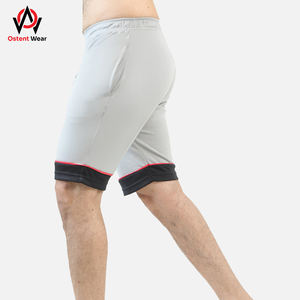 Pantalones cortos de compresión de algodón High Street Fitness para hombre más vendidos logotipo personalizado patrón de colores sólidos para uso en el gimnasio al por mayor - Product Image 5