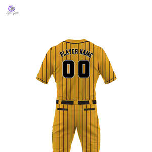 Bajo MOQ Ropa deportiva Uniforme de béisbol cómodo Tamaño personalizado Ropa juvenil Uniforme de béisbol - Product Image 6