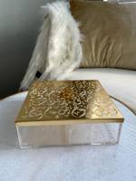 Offre Ramadan : Boîte de rangement classique en acrylique multicolore, écologique, étanche, capacité 35L, pour bijoux et objets religieux