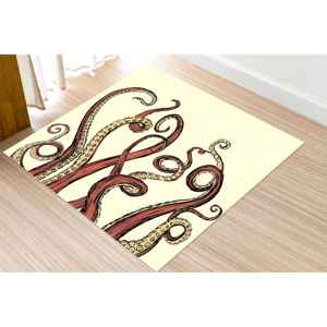 Tapis imprimé tentacules de pieuvre - Tapis abstrait moderne, tapis de voiture extérieur personnalisé, tapis doux non tissé - Product Image 5