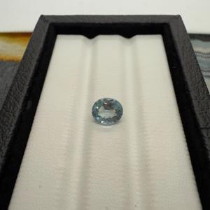 พลอยอความารีนสีฟ้าธรรมชาติ2.04cts ตัดทรงรีขนาด9.61x7.98X4.89มม. อัญมณีหลวมสำหรับทำเครื่องประดับตรวจสอบซัพพลายเออร์ราคาถูก - Product Image 2