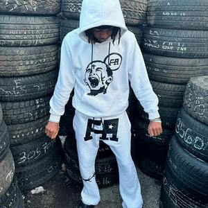 Conjunto Deportivo de Primavera para Hombre, Chándal de Alta Calidad, Logotipo Personalizado Bordado al por Mayor, Ropa Deportiva Holgada de Algodón y Felpa Impermeable - Product Image 6