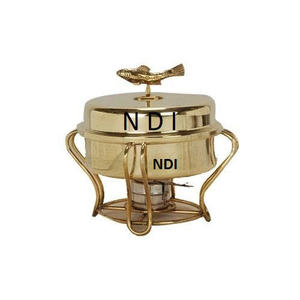 Calentador de alimentos de forma redondeada, plato de frotamiento para Buffet, fiesta de matrimonio, plato de frotamiento usado para catering, calentador de comida para Buffet, plato de frotamiento para servir - Product Image 1