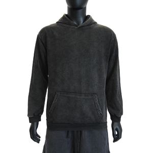 Sweat à capuche surdimensionné unisexe French Terry 100% coton Streetwear Vintage Acid Wash Distressed 400 Gsm Custom Men's Washed Hoodies - Product Image 1