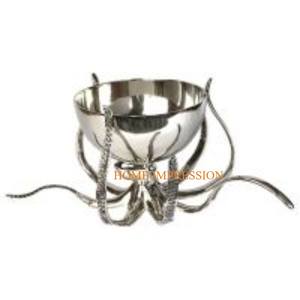 Merveilleux fait à la main grand métal acier seau à vin poignées martelé miroir poli nouveauté pour la fête à la main en Inde - Product Image 4