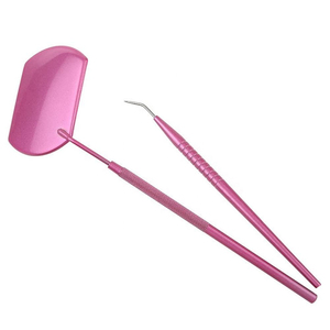 Espejo Cosmético Profesional de Precisión para Extensión de Pestañas, Montado en la Pared, Marco de Acero Inoxidable, Chapado en Oro, Uso Diario Individual - Product Image 1