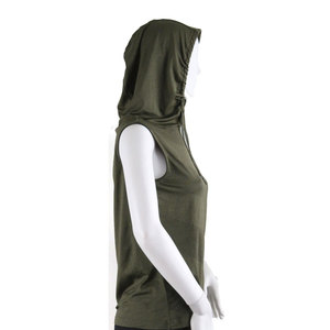Wholesale Light Weight <b>Sleeveless</b> Crop <b>Hoodie</b> Ladies Windproof High Quality Casual Wear Breathable <b>sleeveless</b> <b>hoodie</b> - Product Image 5