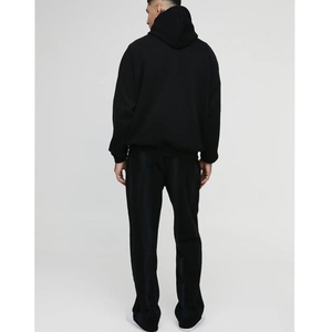 Ensemble survêtement homme slim fit personnalisé en coton, sweat à capuche et pantalon de jogging, taille XL, vêtements de sport d'hiver, respirant - Product Image 2