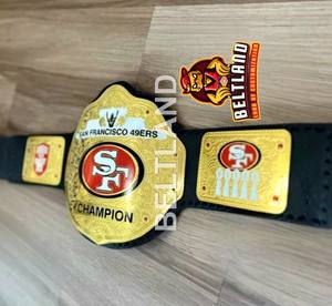 Cinturón de Campeonato de los San Francisco 49ers para Adultos, Cómodo y Duradero, Tallas de Cintura Alta, 2 mm y 4 mm, Zinc - Product Image 4