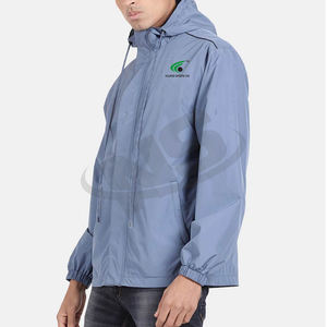 Chaqueta cortavientos de calidad superior 2025 para hombre, chaquetas impermeables de diseño personalizado para hombre, ropa deportiva para exteriores, tela transpirable - Product Image 3