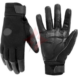 Gants d'équitation en cuir légers à doigts entiers, antidérapants et coupe-vent pour adultes, enfants, garçons, filles, pour l'équitation hivernale - Product Image 1