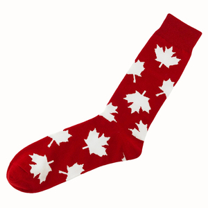 Calcetines de Algodón 100% Personalizados OEM con Diseño de Hoja de Arce, Tejido Jacquard, Impresión Digital, Transpirables, de Media Pantorrilla, Casuales, para Otoño, Niños y Adultos - Product Image 6