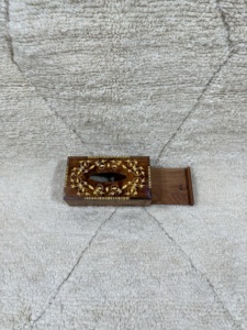 กล่องทิชชูทำจากไม้แกะสลักรูปต้นซีดาร์โมร็อกโกทำด้วยมือ-ของขวัญตกแต่งบ้าน - Product Image 6