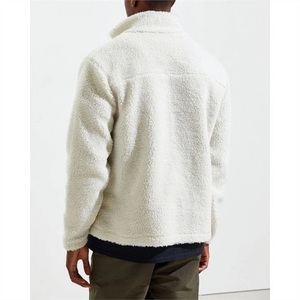 Abrigo de invierno personalizado para hombre, chaqueta de lana de Sherpa con cuello levantado, ropa de invierno al por mayor - Product Image 3