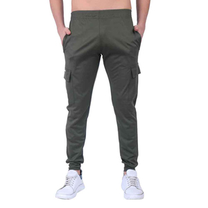 กางเกงคาร์โก้ผ้าทวิลล์สำหรับผู้ชายขายส่ง มีกระเป๋าหลายช่อง แห้งเร็ว ระบายอากาศได้ดี พร้อมตัวเลือกโลโก้แบบกำหนดเอง - Product Image 1