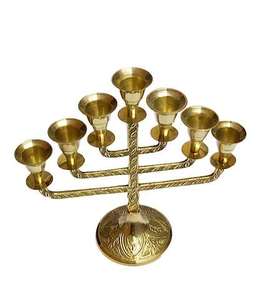 Candelabro de iglesia de Color personalizado hecho a mano de latón para decoración de Altar de Navidad e iluminación espiritual para el hogar - Product Image 2