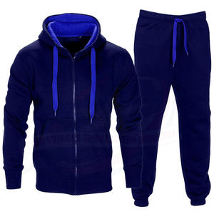 Vêtements de sport de style pour hommes avec logo personnalisé Survêtements 2 pièces à capuche avec poche de marque Ensemble de survêtements de jogging à vendre pour hommes - Product Image 6