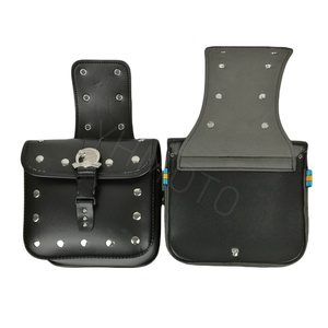 Alforja trasera universal para motocicleta, paquete de bolsa de sillín, alforja para Harley Touring Kawasaki Z 750 900 W800 Suzuki SV650X - Product Image 1