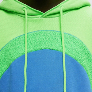 Derniers sweats à capuche thermiques de créateur pour hommes 100% coton mélangé brodé Streetwear Pullover Colorblock Winter Fashion - Product Image 4